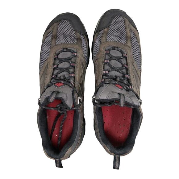 Columbia Shoes Mens 13 Hiking Boots Outdoor Leather Athletic Terrebonne Vibram - Picture 8 of 14